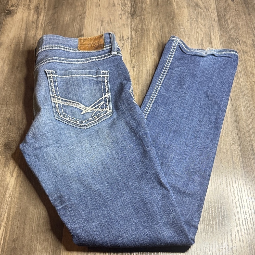 BKE Sabrina Straight Leg Women Jeans in Light Blue
